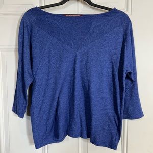 Comptoir des cotonniers blue 3/4 sleeve blouse